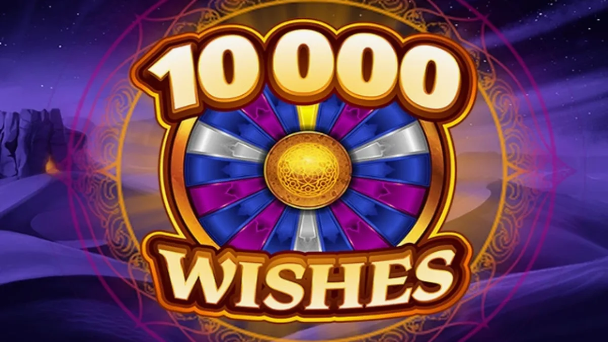 Tampilan antarmuka seluler slot 10000 Wishes dengan nuansa magis